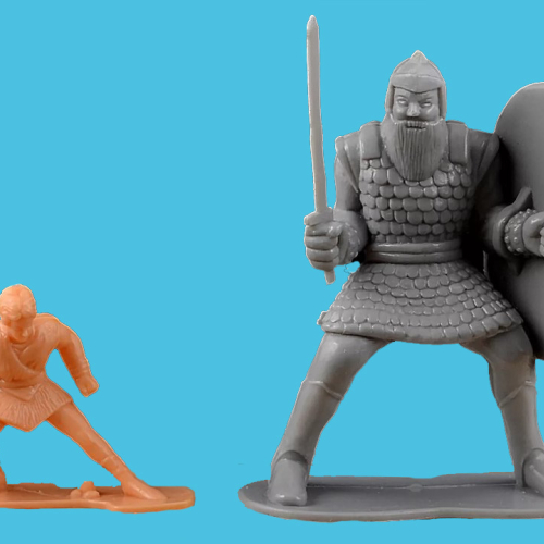 David & Goliath.